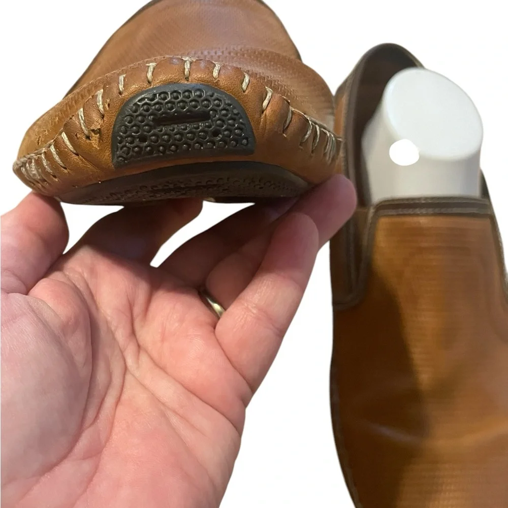 Pikolinos Jerez‎ die cut leather moccasin, Brandy, Size 45 US 11/11.5, EUC